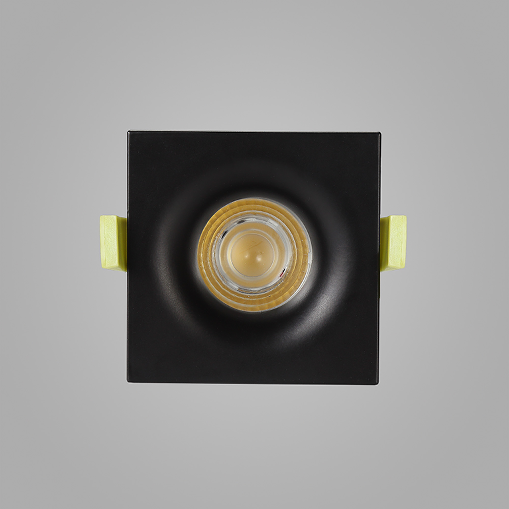 Bruve 12 Tridonic powered 12W 4000K 1200lm 12° LED Engine,350mA , CRI>90 LED Engine Matt Black Fixed Square Recessed Downlight, Inner Glass cover, IP65 DM201591  Dlux Bruve SQ 12 IP65